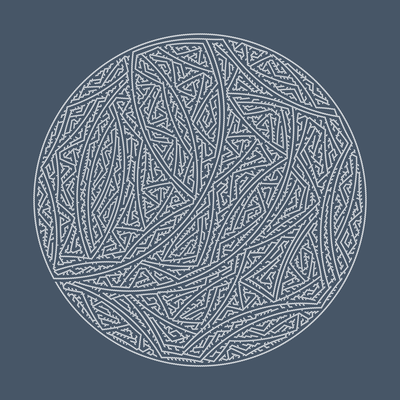circular bouncing   julien leonard dots art