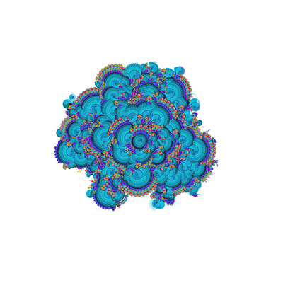 little blue   julien leonard dots art