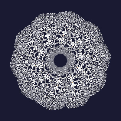 sea flower   julien leonard dots art