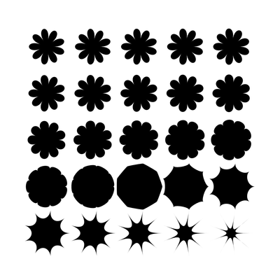 black flowers 1 0   julien leonard dots art