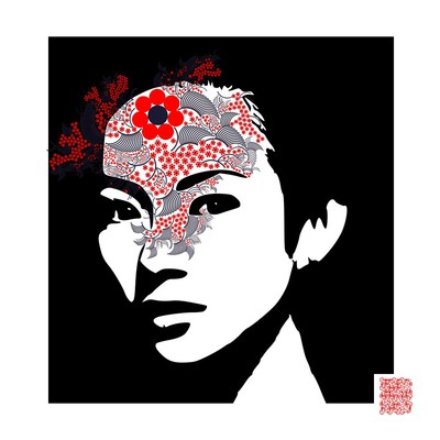 coiffe japonaise   julien leonard dots art