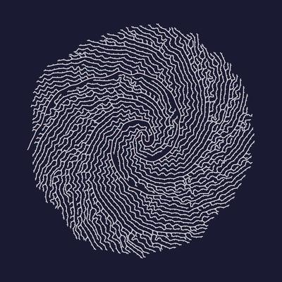 digital spiral   julien leonard dots art