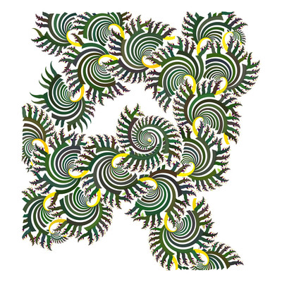 generative botanical   julien leonard dots art