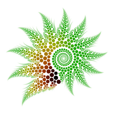 hairy fern   julien leonard dots art