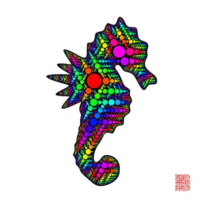 hippocampus trigram   julien leonard dots art