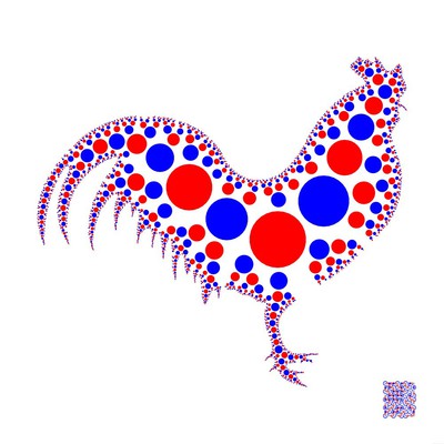 le coq francais   julien leonard dots art