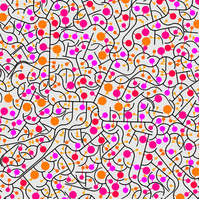 pink sprawl   julien leonard dots art