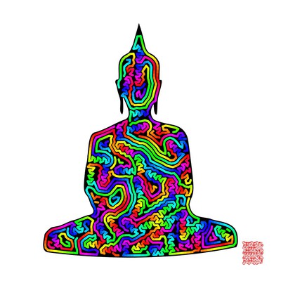 processing buddha   julien leonard dots art