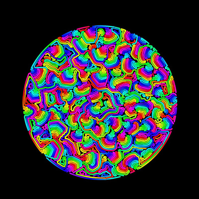 rainbow noodles   julien leonard dots art