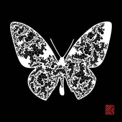 tattooed butterfly   julien leonard dots art