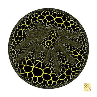 voronoi spider   julien leonard dots art